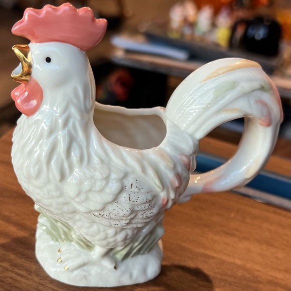Lenox Rise ‘n’ Shine Rooster Creamer  Fine Ivory China 24K Gold Accents VTG - Picture 2 of 14